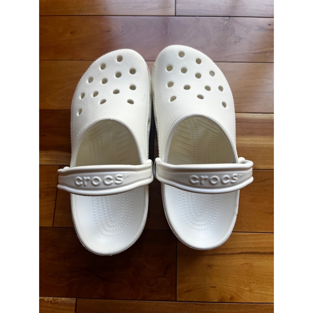 Crocs Classic Clog White Slip On Comfort Shoes Mens 6 Womens 8 10001-100